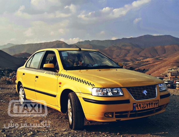 فروش تاکسی سمند زرد گردشی مدل ۹۹