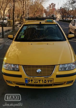 فروش تاکسی سمند EF7 گازسوز بسیار تمیز