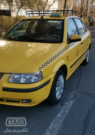 فروش تاکسی سمند EF7 گازسوز بسیار تمیز
