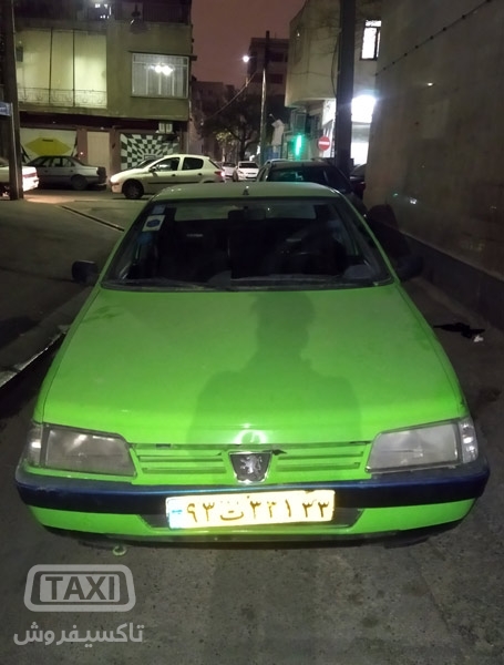 فروش تاکسی پژو 405 سبز مدل 90