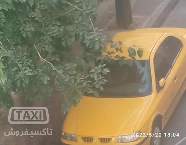 فروش تاکسی سمند زرد گردشی مدل 93