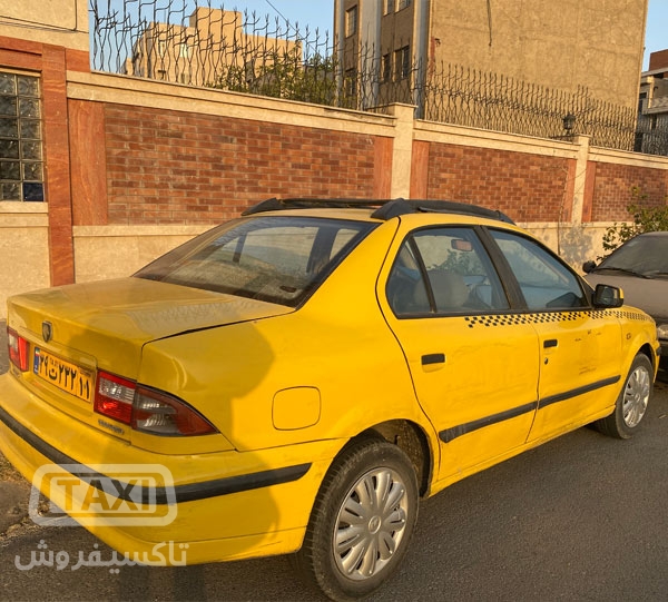 فروش تاکسی سمند مدل ٩٣ بی رنگ
