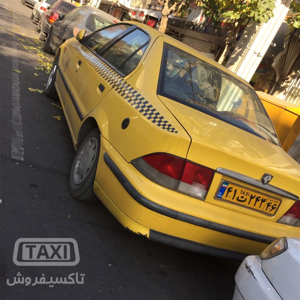 فروش تاکسی سمند ۸۶ بدون رنگ