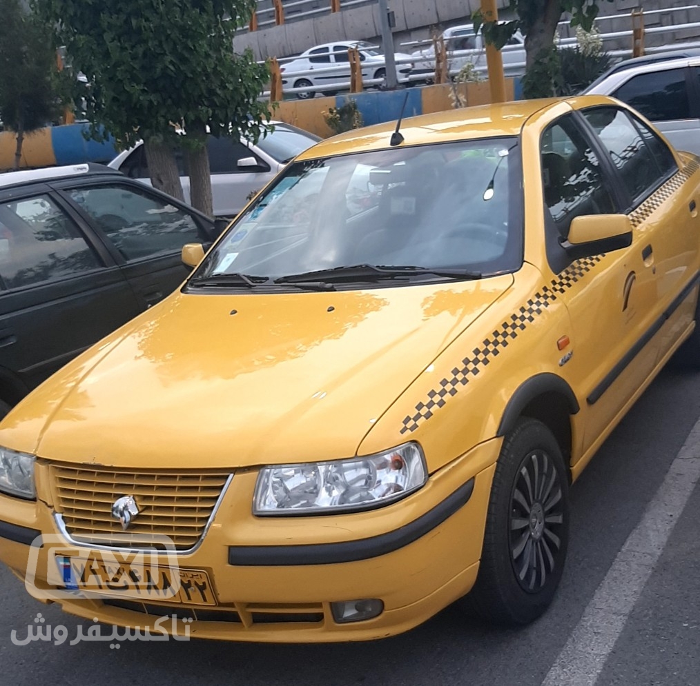 فروش تاکسی سمند Ef7 دوگانه سوز مدل ۱۳۹۶