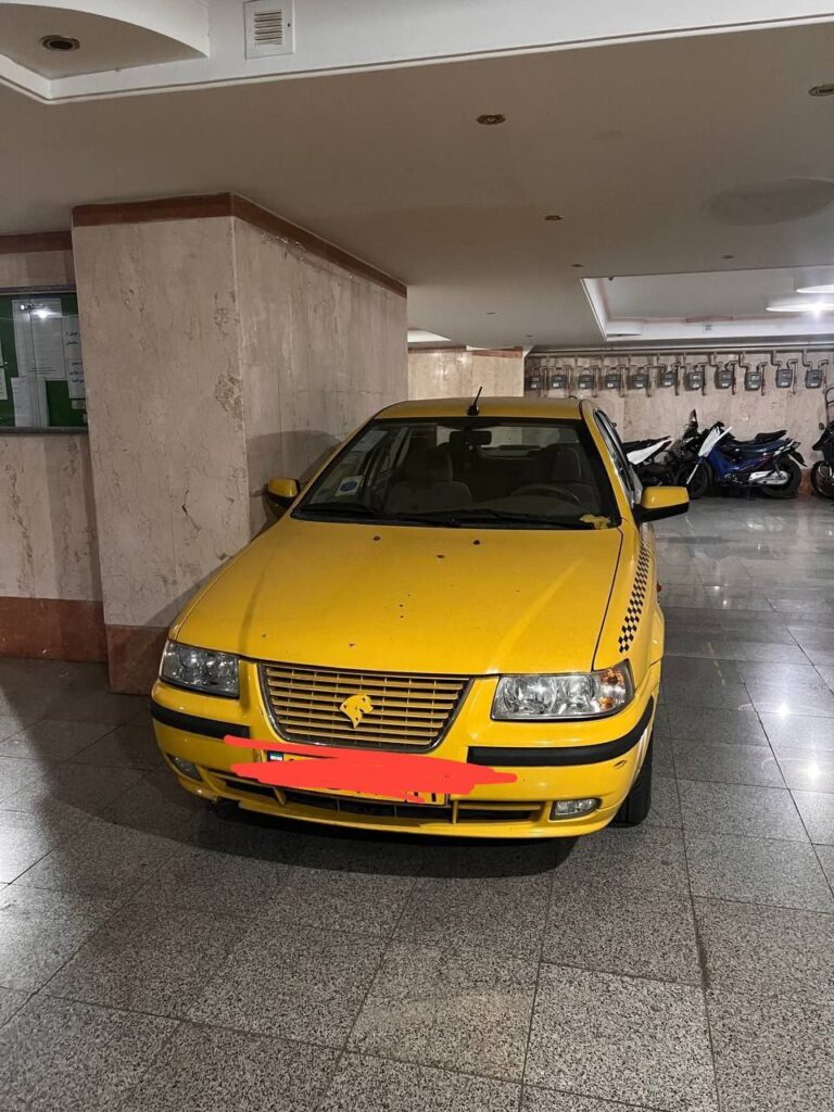 سمند تاکسی زرد خورشیدی