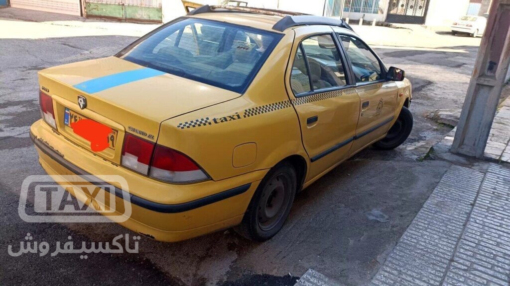 فروش تاکسی سمند خطی دوگانه مدل90